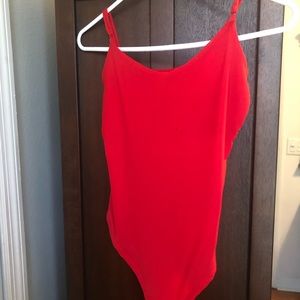 SEXY RED BODY SUIT